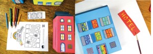 If you prefer to use print-ready doors and windows, you can download the free printable from www.boxofideas.uk/town