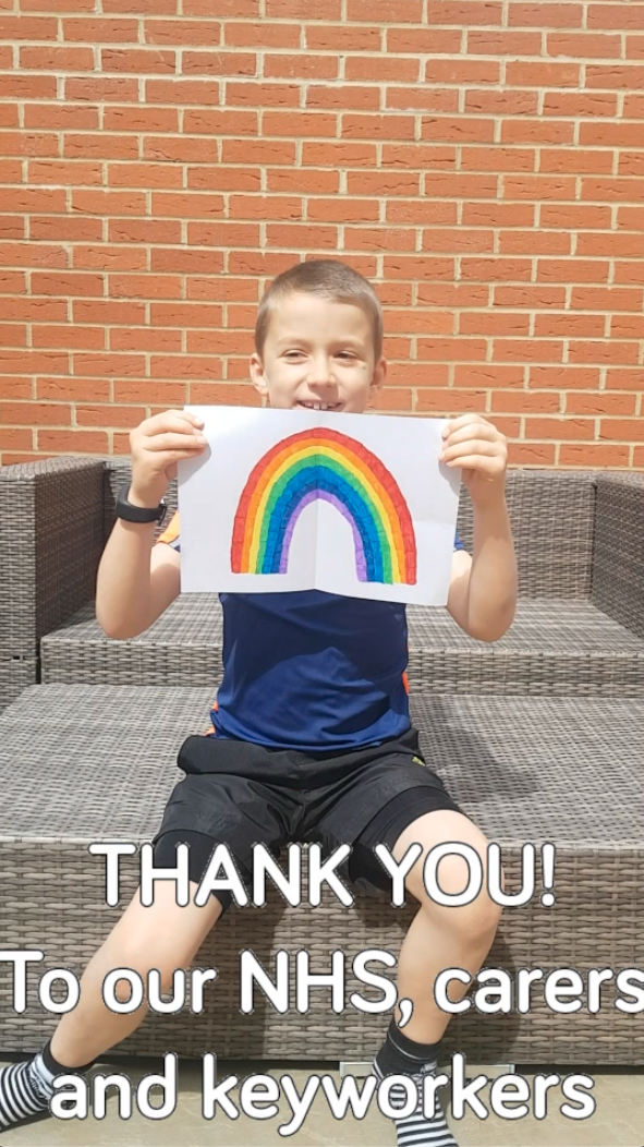 Our Last Rainbow Chain Video - THANK YOU to all our Key Workers  image