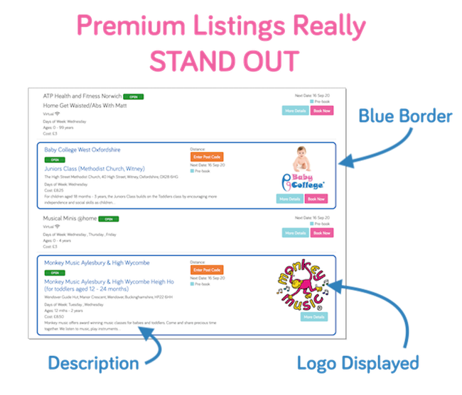 Toddle About Premium Listing