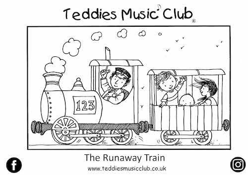 Runaway Train Colouring In Activity Sheet  image