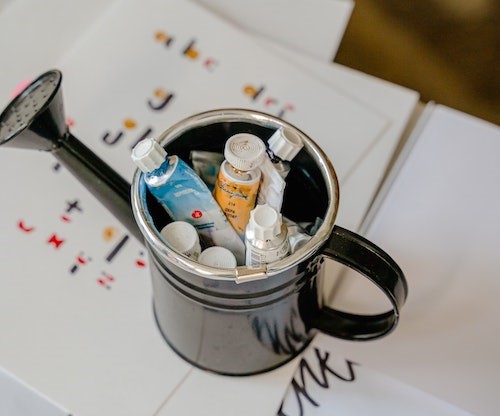 Metallic Painted Toy Watering Can