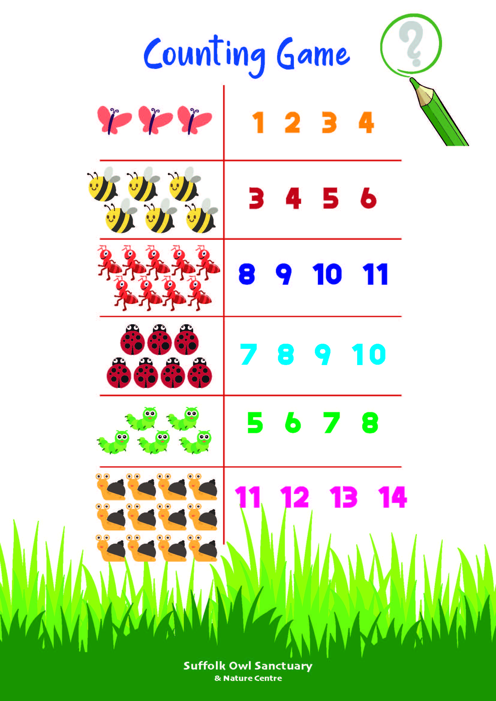 Counting Game Activity Sheet