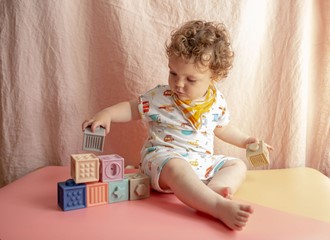 Textured Sensory Stacking Blocks from Chewie Cat
