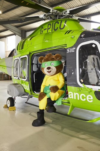Mascot Blade and The Children's Air Ambulance
