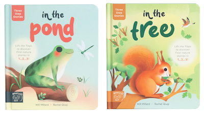Three Step Stories Books: In a Pond and In a Tree, worth £15.98