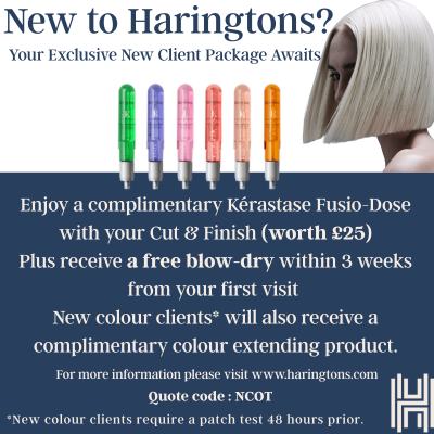 Haringtons Hairdressing Sidre Bar Ad 