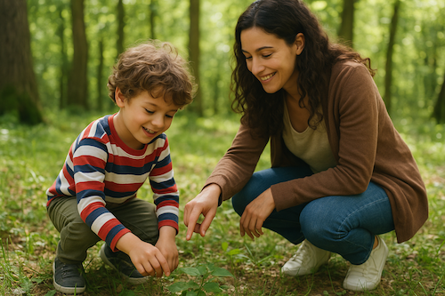Nature Nurtures Happier Kids; Nature Games For You & Your Family  image