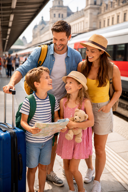 Ways to City Hop in Europe with Kids  image