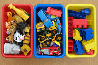 organised toy box