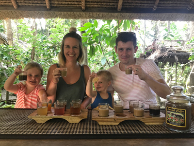 Coffee tasting in Bali - Kopi Luwak coffee is one of the most expensive coffees in the world - and it comes from a cat's poo!